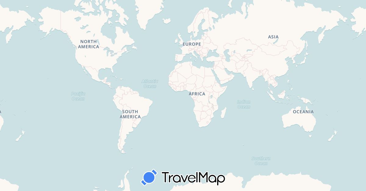TravelMap itinerary: driving, cycling in Canada, Japan, South Korea, United States (Asia, North America)